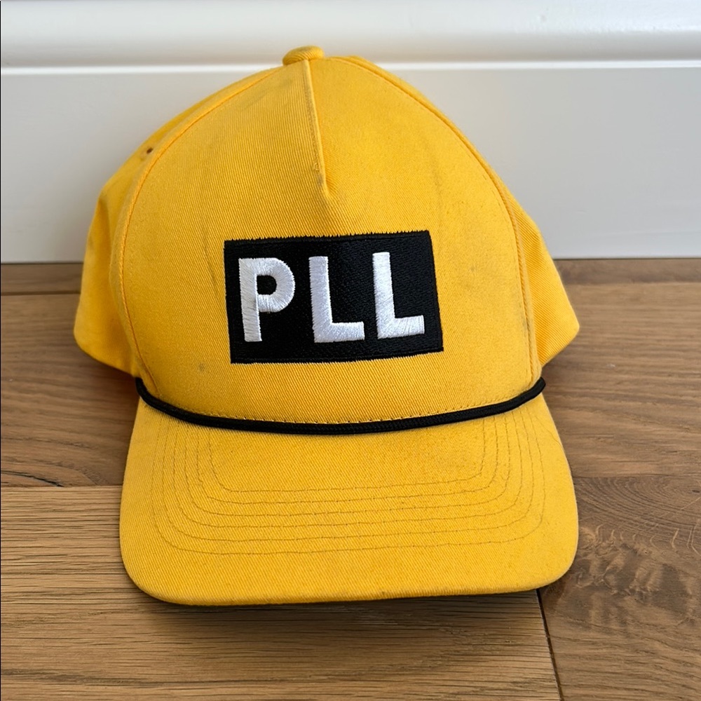 Yellow Kids Cap with Black Patch